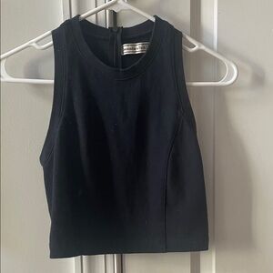Abercrombie & Fitch Black Sleeveless Crop Top